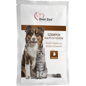OVER ZOO SZAMPON DLA PSÓW I KOTÓW W SASZETCE 20 ml ( pies koty jednorazówka psy kąpiele )
