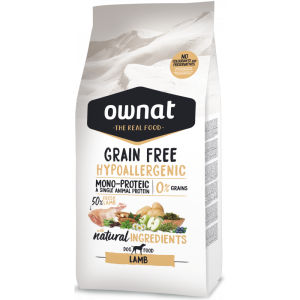 OWNAT HYPOALLERGENIC GRAIN FREE DOG LAMB 14 KG ( pies jagnięcina bezzbożowa  alergia )