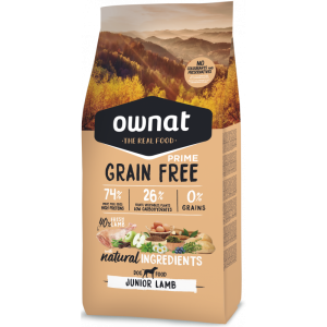 OWNAT PRIME GRAIN FREE DOG JUNIOR LAMB 14 KG ( pies bezzbożowa jagnięcina młodzież )
