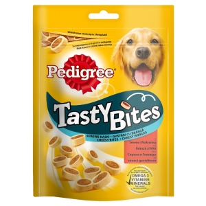 PEDIGREE TASTY BITES CHEESY BITES 140 G ( pies gryzak dental smaczki )