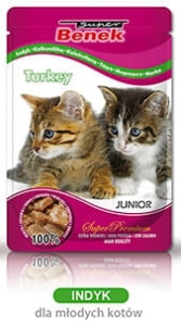 SUPER BENEK SASZETKA JUNIOR Z INDYKIEM 100 G
