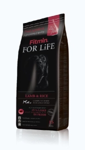 FITMIN DOG FOR LIFE LAMB & RICE 15 KG