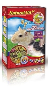 NATURAL-VIT SPICHLERZ GRYZONIA DLA MYSZY I MYSZOSKOCZKÓW 500 G
