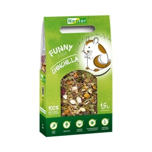 NESTOR POKARM FUNNY DLA SZYNSZYLI 1500  ML ( gryzonie chinchila szynszyle )