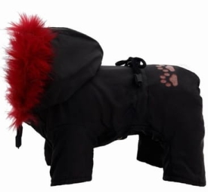 GF KOMBINEZON ZIMOWY CZAR. - CZERW. ROZMIAR 8