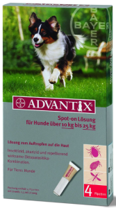 ADVANTIX SPOT-ON 2,5 ML 1 TUBA (10-25KG) ROZTWÓR DO NAKRAPIANIA