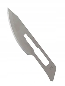 OSTRZA SKALPELA NR 21 / STAL NIERDZEWNA / 100 SZT ( chirirgia cięcie ) 990943