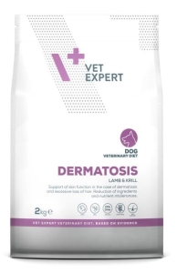 VET EXPERT DERMATOSIS DOG LAMB / KRILL 2 kg ( pies psy jagnięcina kryl dieta )