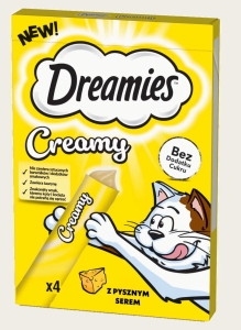 DREAMIES CREAMY SER 4 x 10 ( koty płynna tauryna kocięta )