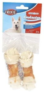 TRIXIE 31322 KOŚĆ Z KURCZAKIEM 11 CM 2 SZTUKI  ( naturalna skóra wołowa )