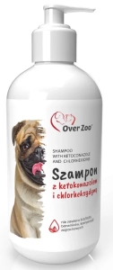 OVER ZOO SZAMPON Z KETOKONAZOLEM I CHLORHEKSYDYNĄ 250 ml ( pies koty psy )