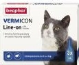 VERMICON LINE-ON CAT 3 x 1 ml PIPETY ( koty dimeticon pchły kleszcze ektopasożyty )