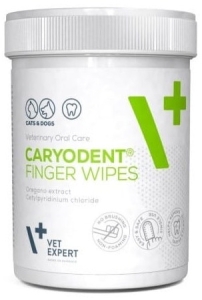CARYODENT FINGER WIPES 50 szt. ( pies koty psy stomatitis )
