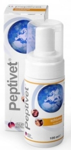 promo PEPTIVET FOAM 100 ml ( pies koty chlorheksydyna psy EDTA skóra ) 1 szt.