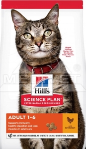 HILL'S SP FELINE ADULT CHICKEN NEW 10 KG ( koty kurczak dorosłe )  604174