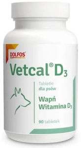 VETCAL D3 90 TABL. ( psy wapno ostrygi niedobory )