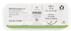 NICI KRUPRAMID 1 ( 3/8 KOŁA ODWROTNIE TNĄCA 39 mm / 70 cm )  12 SZT W OP. BIAŁE ( chirurgia szycie tkanek )  152936