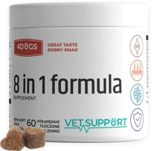 VETSUPPORT SUPLEMENT 8 IN ONE - KOMPLEKSOWA OCHRONA 180 G ( pies awitaminoza psy )