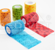 promo BANDAŻ SAMOPRZYLEPNY FUN-FLEX CARE 5 cm x 4,5 m MIX KOLORÓW ( psy koty inne zwierzęta uszytwnienie opatrunek rany ) 164020