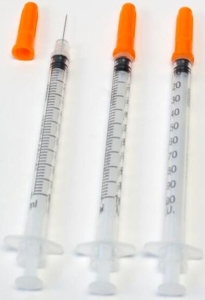 promo STRZYKAWKA J. UŻ. INSULINÓWKA 1 ml Z ZATOPIONĄ IGŁĄ 0,3 X 12 mm /40 U/100 SZT/ ( wątroba  insulina )