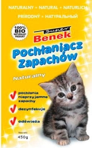 SUPER BENEK POCHŁANIACZ ZAPACHÓW NATURALNY 450 g ( koty neutralizator )