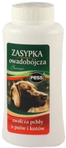 PESS ZASYPKA OWADOBÓJCZA DLA PSA I KOTA 100 G ( psy koty kury drób  pchły ektopasożyty puder insektycyd )