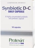 SYNBIOTIC D-C 50 kaps ( psy koty probiotyk biegunka rozwolnienie pies )