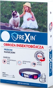 FREXIN OBROŻA INSEKTOBÓJCZA DLA KOTA 30 cm ( koty pchły kleszcze )