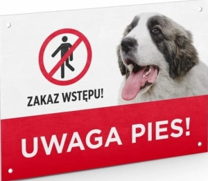 promo JK 49959 TABLICZKA OSTRZEGAWCZA - UWAGA PIES ( pies koty oznakowanie posesji psy )