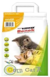 SUPER BENEK CORN CAT NATURALNY 7 L ( koty gryzonie  podsypka żwirek )