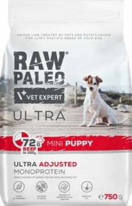 4T RAW PALEO ULTRA DOG PUPPY MINI BEEF 750 G ( pies szczeniaki wołowina )