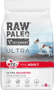 4T RAW PALEO ULTRA DOG ADULT MINI BEEF 8 KG ( pies wołowina dorosłe psy )