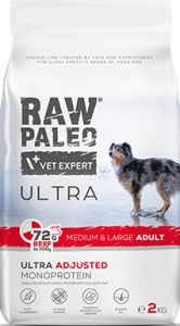 4T RAW PALEO ULTRA DOG ADULT MEDIUM & LARGE BEEF 2 KG ( pies wołowina psy )