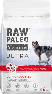 4T RAW PALEO ULTRA DOG ADULT MEDIUM / LARGE BEEF 2 KG ( pies monodieta psy wołowina )