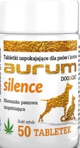 AURUM SILENCE 50 TABLETEK ( CBD psy koty konopie sedacja uspokojenie transport )