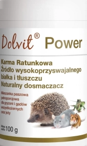promo DOLVIT POWER 100 G ( karma ratunkowa wszystkie rodzaje gryzoni i jeże )