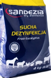 SANDEZIA SUCHA DEZYNFEKCJA 4 kg ( zw. gospodarskie bydło trzoda gołębie )