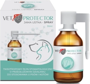 VET PROTECTOR JAMA USTNA SPRAY 30 ML ( psy koty stomatitis zapalenie kamień )
