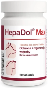 HEPADOL MAX 60 tab ( psy koty wątroba regeneracja pies )