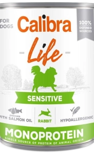 pakiet 6 x CALIBRA DOG LIFE SENSITIVE RABBIT 400 G ( psy wrażliwe królik pies ) 126329 