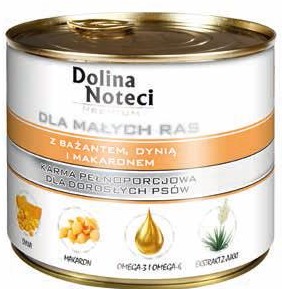 DOLINA NOTECI MAŁE RASY BAŻANT DYNIA MAKARON 185 G ( pies )