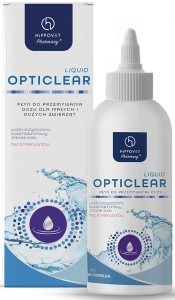 HIPPOVET OPTICLEAR LIQUID 200 ML PŁYN DO PIELĘGNACJI OKOLIC OCZU