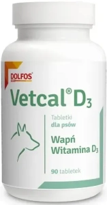 VETCAL D3 90 TABL. ( psy wapno ostrygi niedobory )