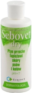 SEBOVET-DRY 200 ml ( pies psy keratoplastyka łojotok suchy łupież szampon keratyna )