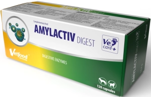 AMYLACTIV DIGEST 120 KAPSUŁEK ( psy  trzustka wątroba jelita koty pies )