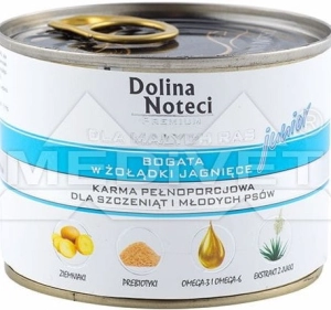DOLINA NOTECI MAŁE RASY JUNIOR ŻOŁĄDKI JAGNIĘCE 185 G ( pies )