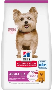 HILL'S SP CANINE ADULT SMALL & MINI CHICKEN 3 kg 609531 ( pies małe rasy psy kurczak )