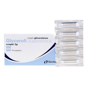 CZOPKI GLICEROLOWE - 2 G 10 CZOPKÓW ( 2 BLISTRY PO 5 SZT )