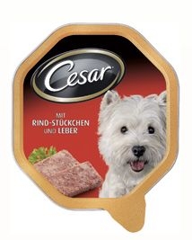 CESAR Z WOŁOWINĄ , MAKARONEM I MARCHEWKĄ W SOSIE 150G