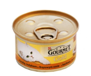 GM. GOLD kaczka & indyk w brązowym sosie 85 g